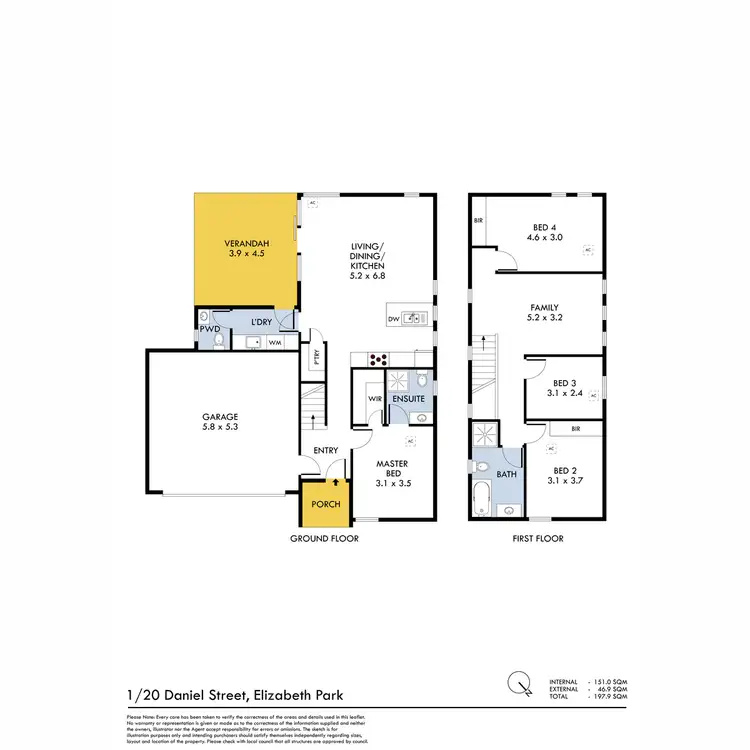 Floorplan of Homely house listing, 1/20 Daniel Street, Elizabeth Park SA 5113