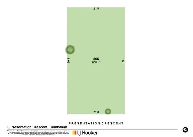 Floorplan of Homely land listing, 3 Presentation Crescent, Cumbalum NSW 2478