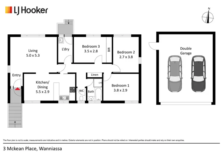 Floorplan of Homely house listing, 3 McKean Place, Wanniassa ACT 2903