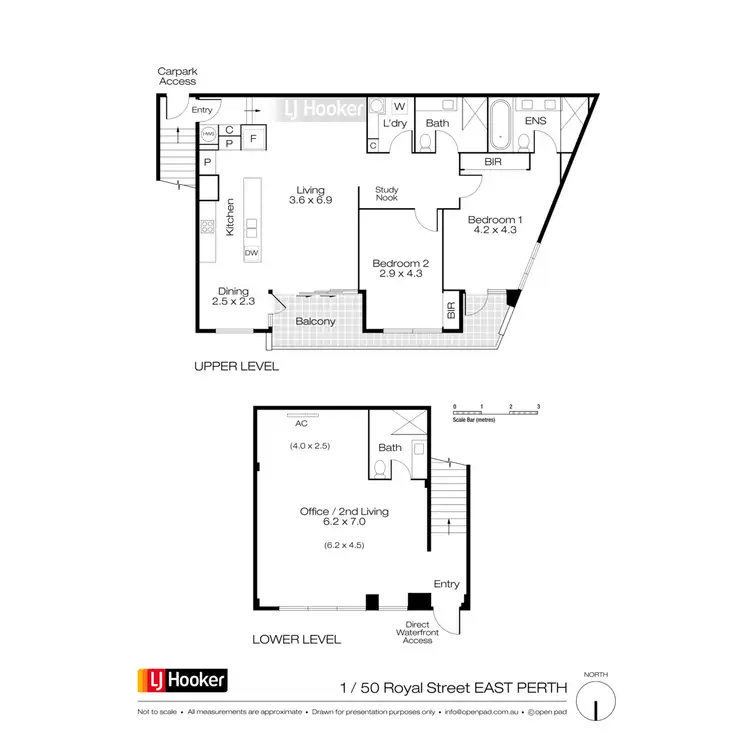Floorplan of Homely apartment listing, 1/50 Royal Street, East Perth WA 6004