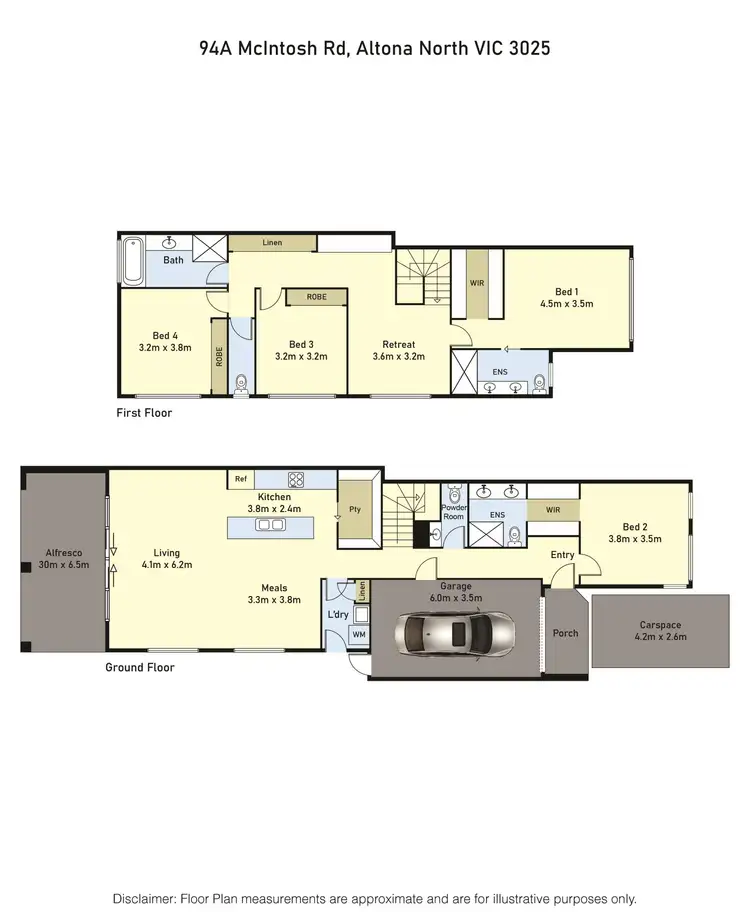 Floorplan of Homely townhouse listing, 94a Mcintosh Road, Altona North VIC 3025