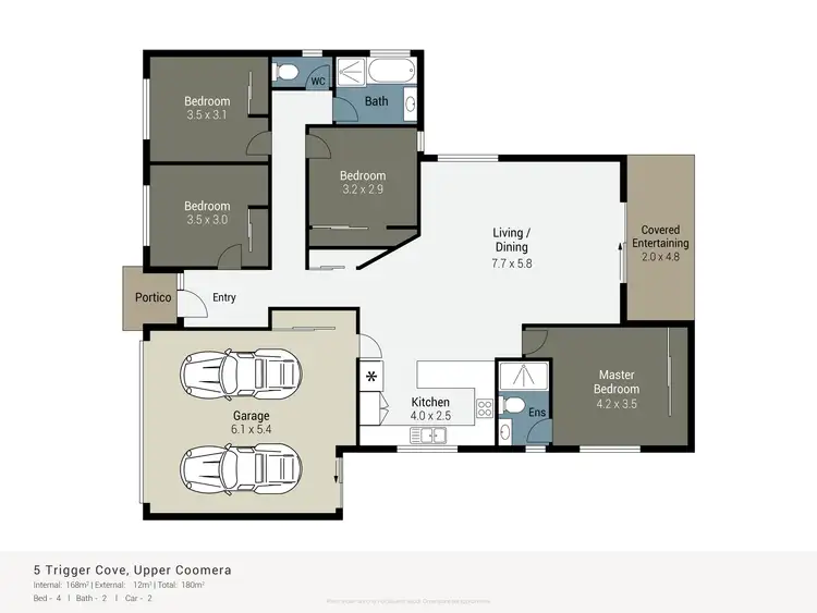 Floorplan of Homely house listing, 5 Trigger Cove, Upper Coomera QLD 4209