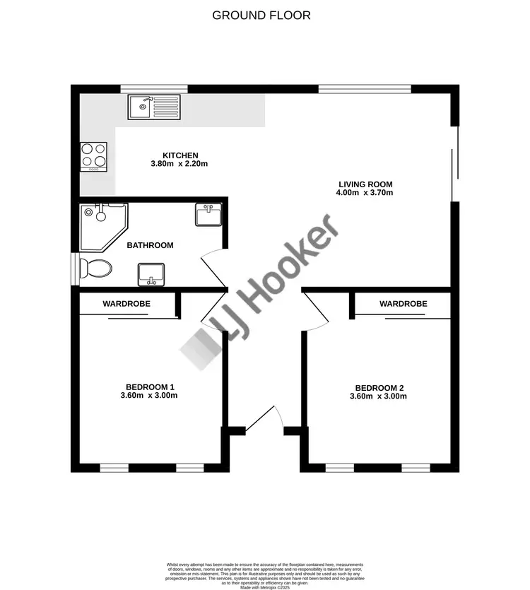 Floorplan of Homely house listing, Unit 1/59 Lakeside Circuit, Cessnock NSW 2325