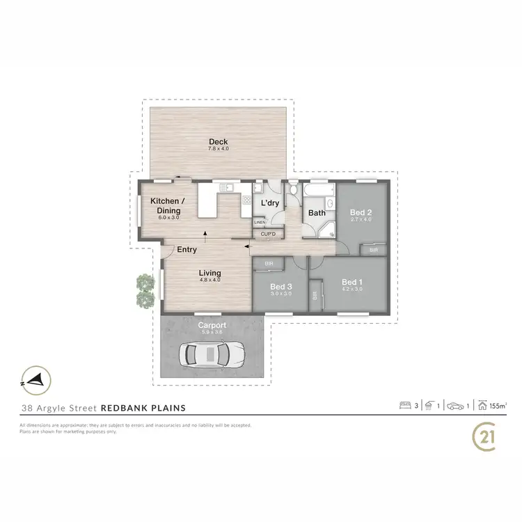Floorplan of Homely house listing, 38 Argyle Street, Redbank Plains QLD 4301
