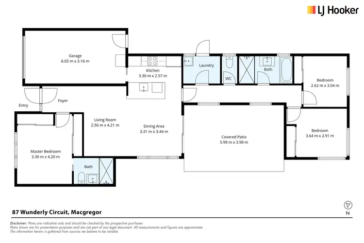 Floorplan of Homely house listing, 87 Wunderly Circuit, Macgregor ACT 2615