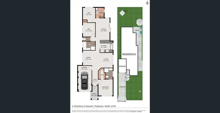 Floorplan of Homely house listing, 4 Chestnut Crescent, Prestons NSW 2170