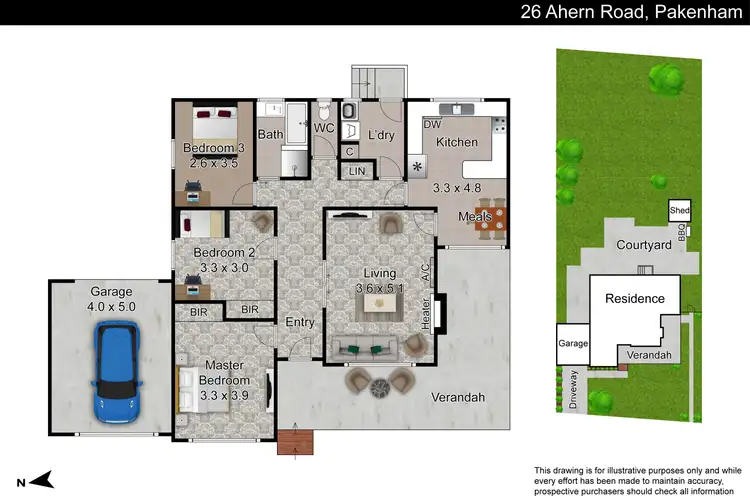 Floorplan of Homely house listing, 26 Ahern Road, Pakenham VIC 3810