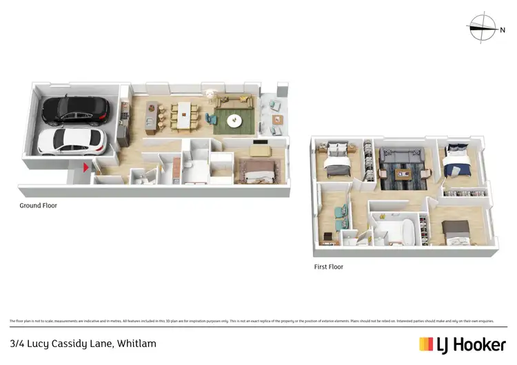 Floorplan of Homely townhouse listing, 3/4 Lucy Cassidy Lane, Whitlam ACT 2611