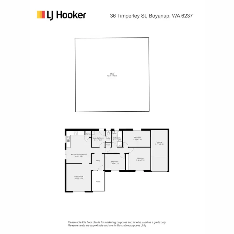 Floorplan of Homely house listing, 36 Timperley Street, Boyanup WA 6237