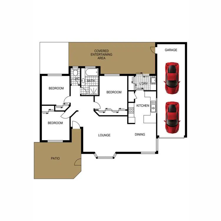 Floorplan of Homely house listing, 50 Goshawk Drive, Kallangur QLD 4503
