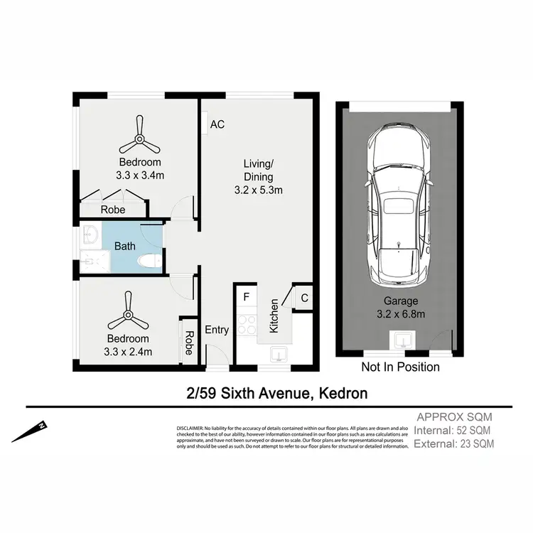 Floorplan of Homely apartment listing, 2/59 Sixth Avenue, Kedron QLD 4031