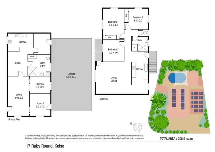 Floorplan of Homely house listing, 17 Ruby Round, Kelso QLD 4815