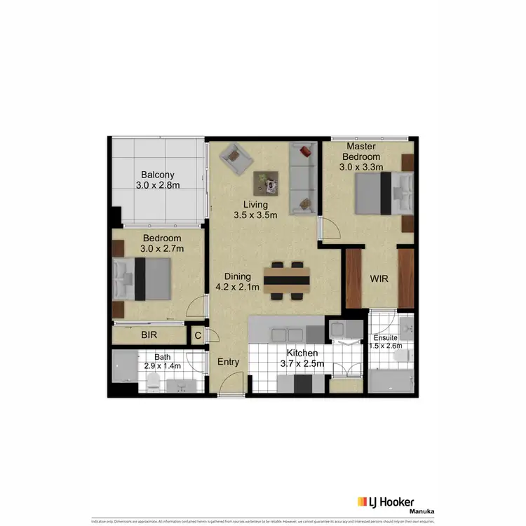 Floorplan of Homely apartment listing, 35/39 McIntyre Street, Narrabundah ACT 2604