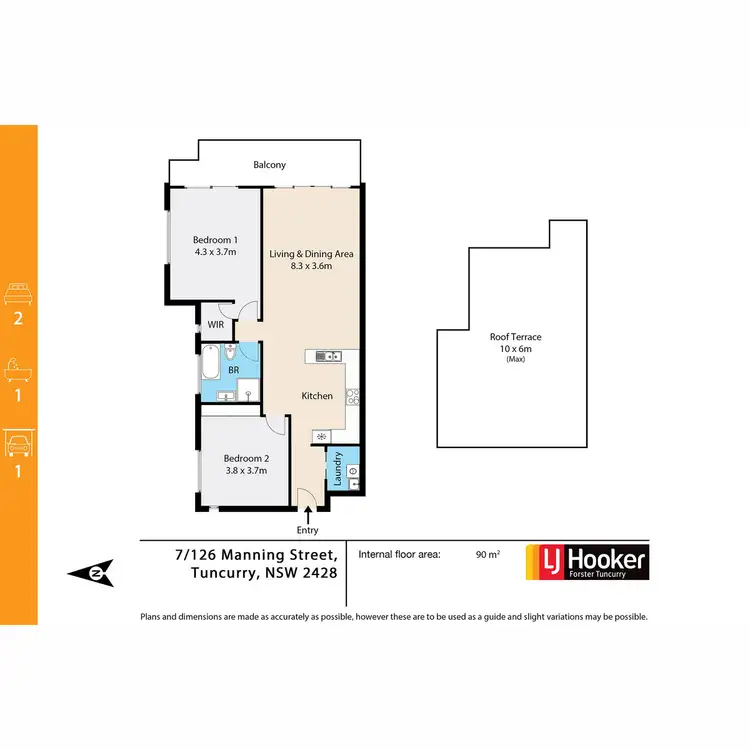 Floorplan of Homely unit listing, 7/126 Manning Street, Tuncurry NSW 2428