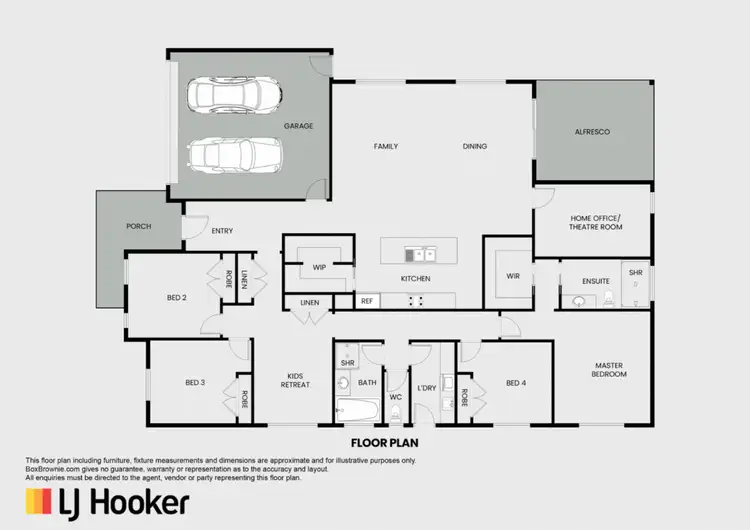 Floorplan of Homely house listing, 6 Rainbow Road, Bairnsdale VIC 3875