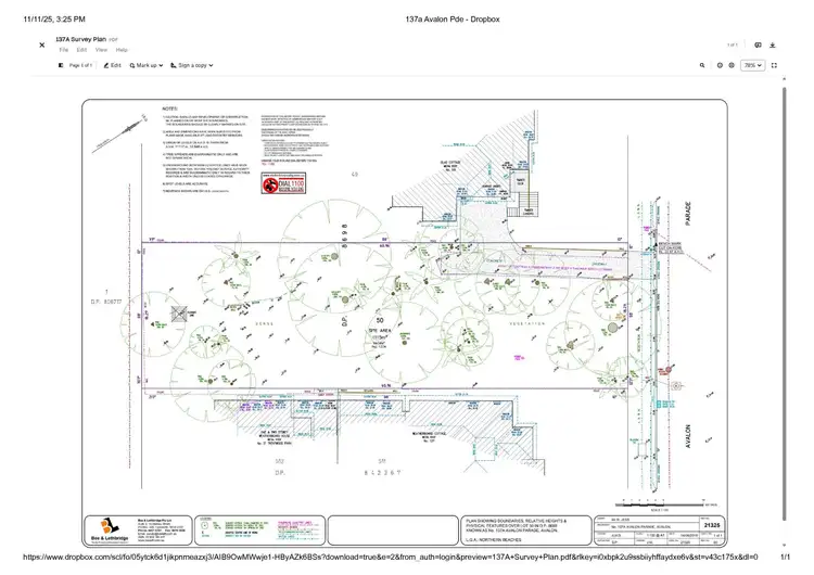 Floorplan of Homely land listing, 137A Avalon Parade, Avalon Beach NSW 2107