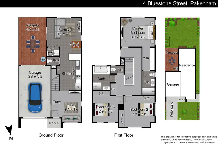 Floorplan of Homely townhouse listing, 4 Bluestone Street, Pakenham VIC 3810