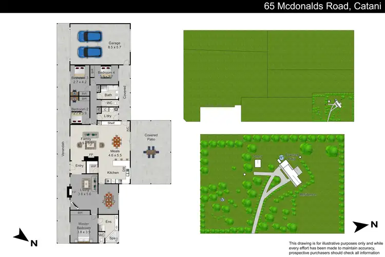 Floorplan of Homely rural property listing, 65 McDonalds Road, Catani VIC 3981