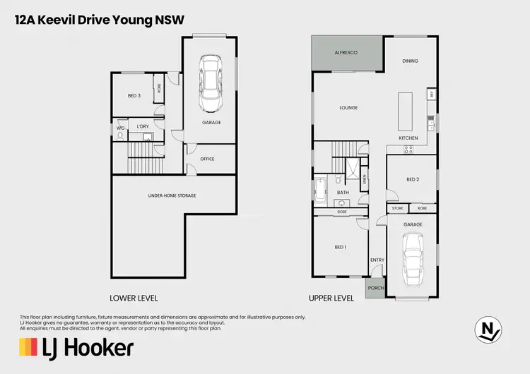 Floorplan of Homely house listing, 12A Keevil Drive, Young NSW 2594
