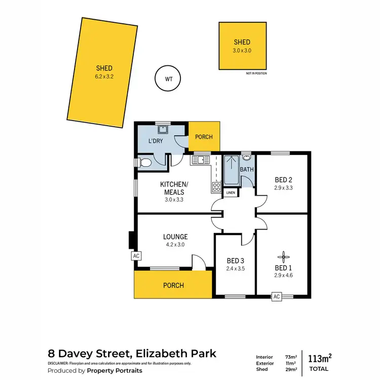 Floorplan of Homely house listing, 8 Davey Street, Elizabeth Park SA 5113