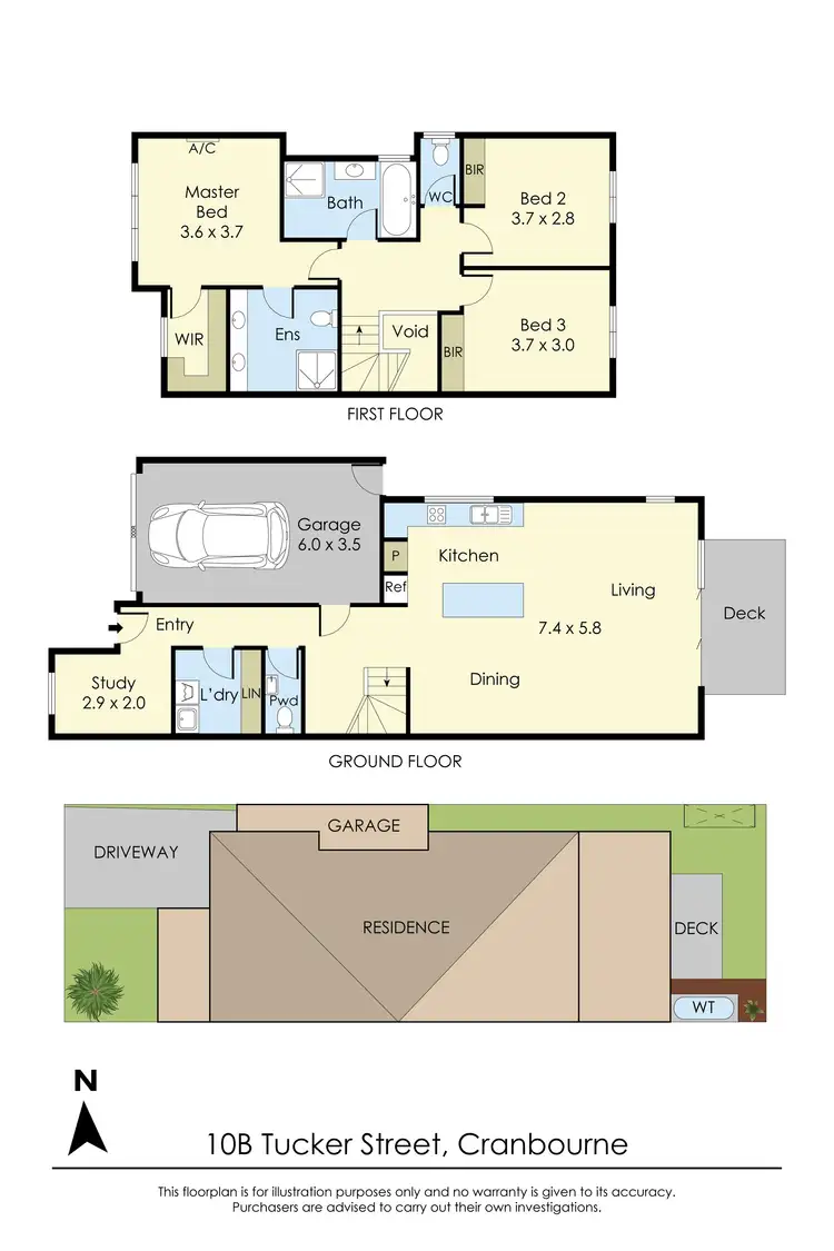 Floorplan of Homely house listing, 10B Tucker Street, Cranbourne VIC 3977