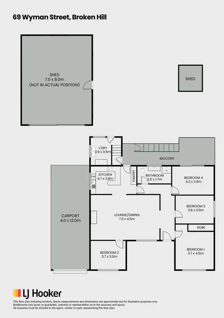 Floorplan of Homely house listing, 69 Wyman Street, Broken Hill NSW 2880