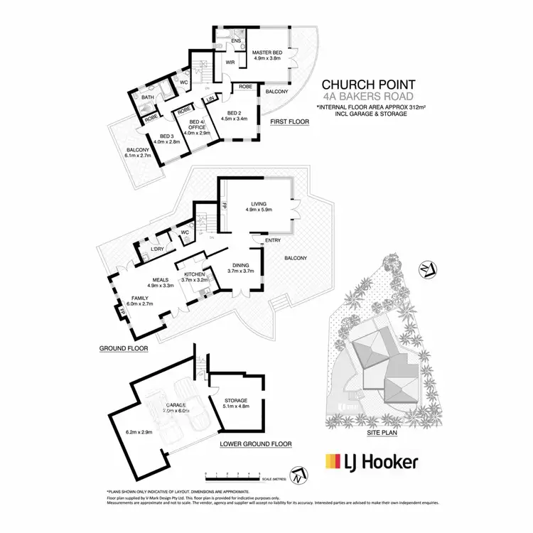 Floorplan of Homely house listing, 4A Bakers Road, Church Point NSW 2105