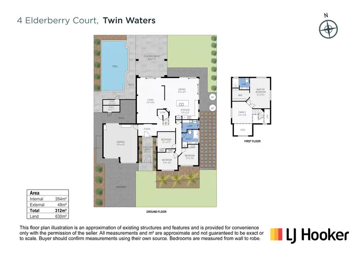 Floorplan of Homely house listing, 4 Elderberry Court, Twin Waters QLD 4564