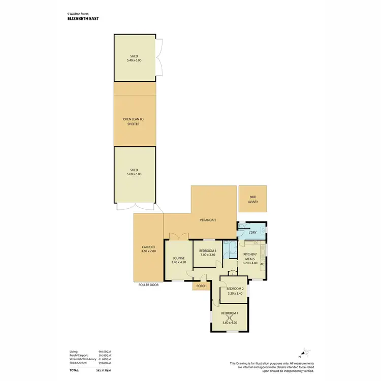 Floorplan of Homely house listing, 9 Waldron Street, Elizabeth East SA 5112
