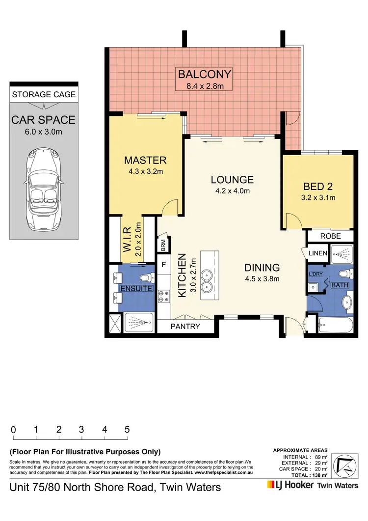 Floorplan of Homely unit listing, 75/80 North Shore Road, Twin Waters QLD 4564