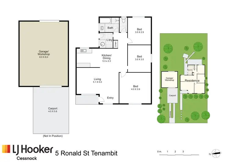 Floorplan of Homely house listing, 5 Ronald Street, Tenambit NSW 2323