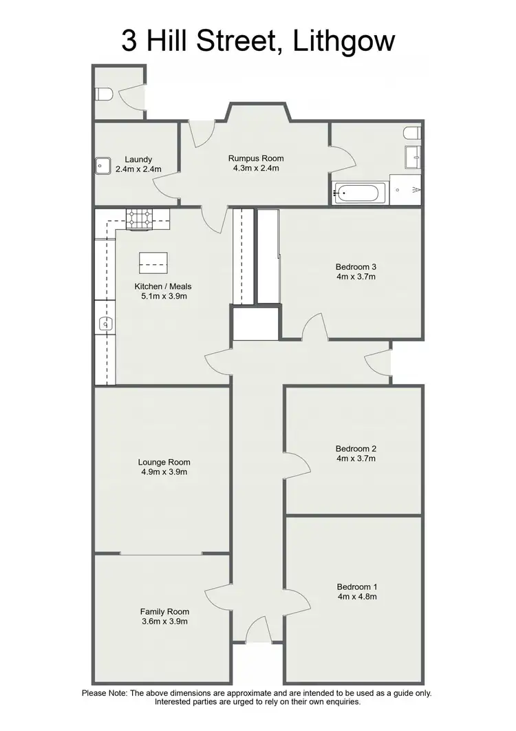 Floorplan of Homely house listing, 3-5 Hill Street, Lithgow NSW 2790
