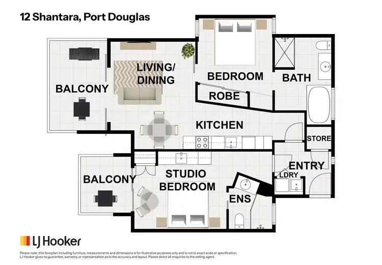 Floorplan of Homely unit listing, 12 Shantara/27-31 Davidson Street, Port Douglas QLD 4877