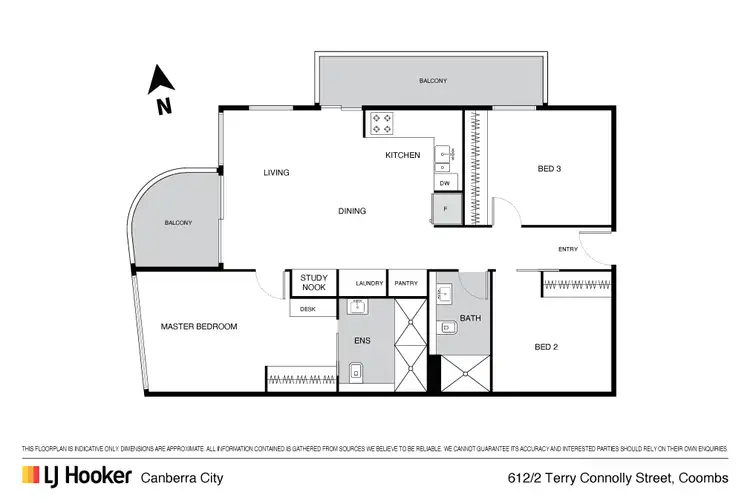 Floorplan of Homely unit listing, 612/2 Terry Connolly, Coombs ACT 2611