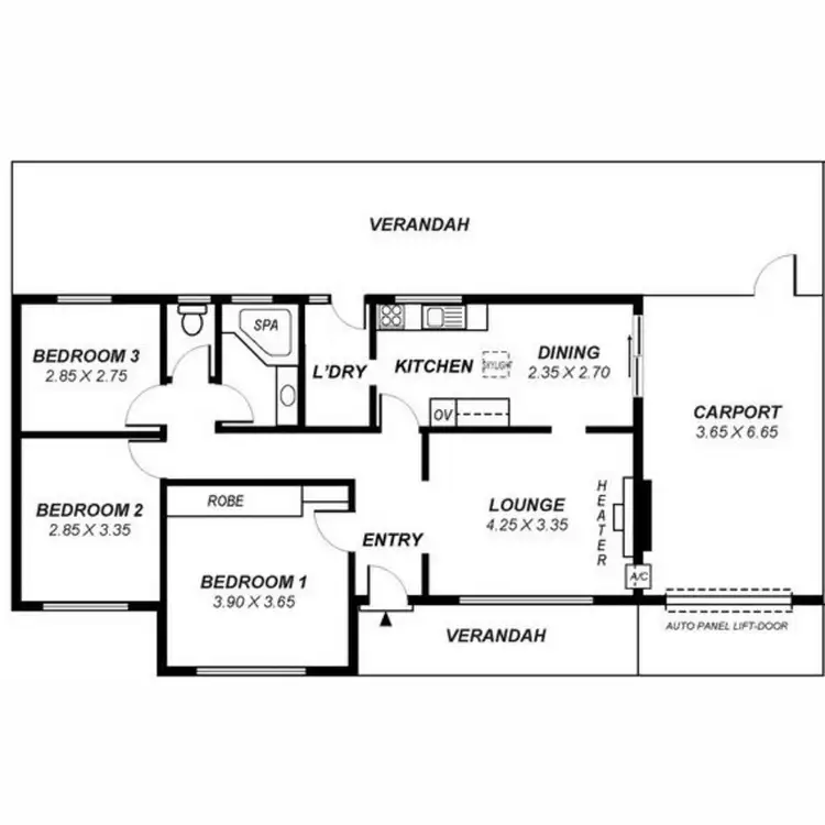 Floorplan of Homely house listing, 10 Ashley Avenue, Ridgehaven SA 5097