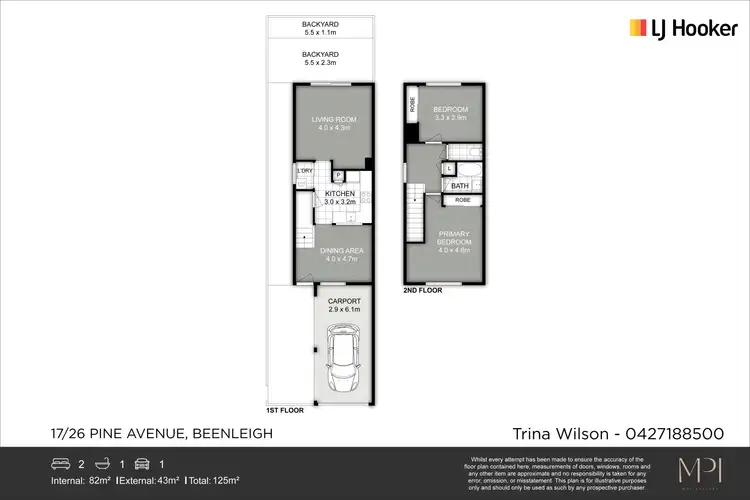 Floorplan of Homely townhouse listing, 17/26 Pine Avenue, Beenleigh QLD 4207