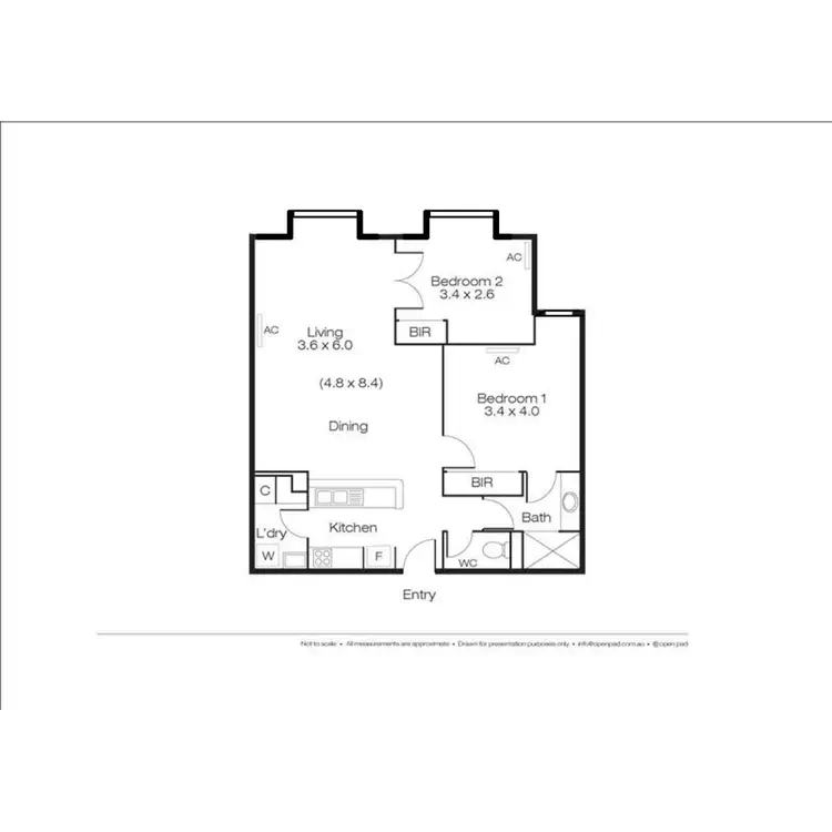Floorplan of Homely apartment listing, 44/11 Regal Place, East Perth WA 6004
