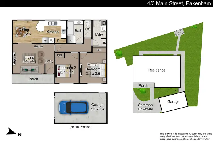 Floorplan of Homely unit listing, 4/3 Main Street, Pakenham VIC 3810