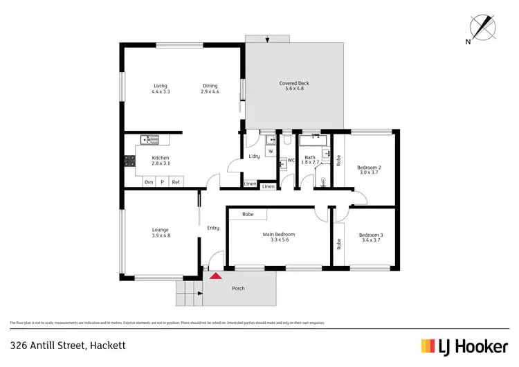 Floorplan of Homely house listing, 326 Antill Street, Hackett ACT 2602
