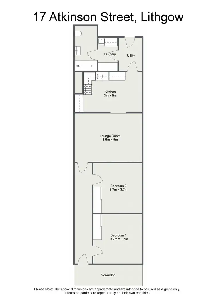Floorplan of Homely house listing, 17 Atkinson Street, Lithgow NSW 2790