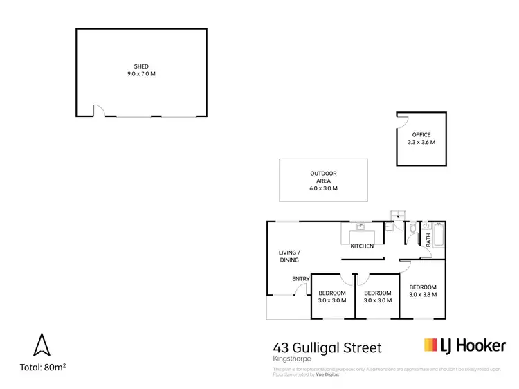 Floorplan of Homely house listing, 43 Gulligal Street, Kingsthorpe QLD 4400