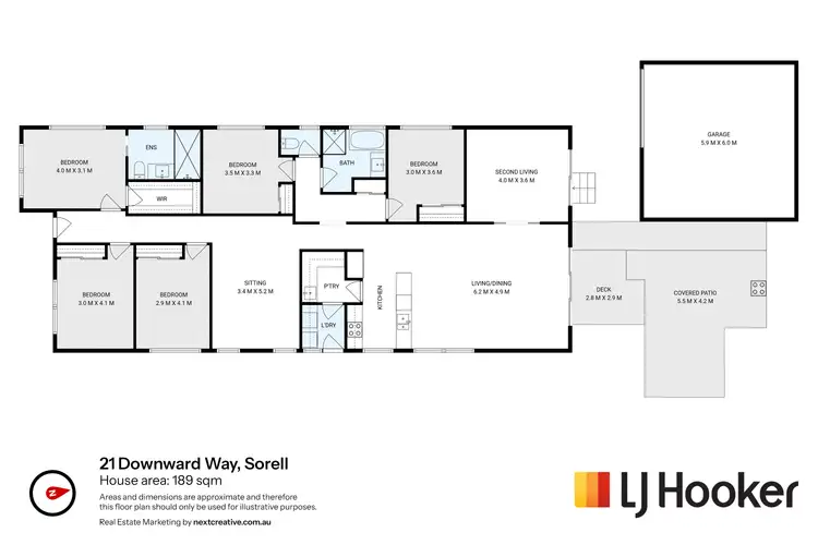 Floorplan of Homely house listing, 21 Downward Way, Sorell TAS 7172