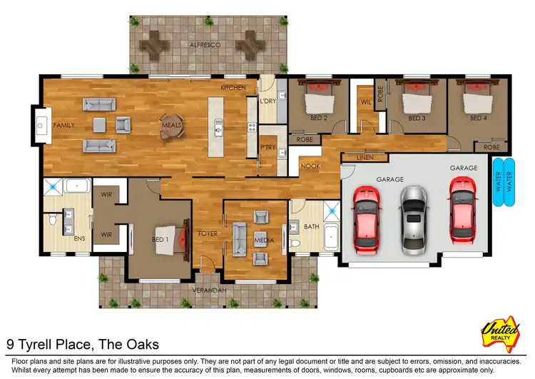 Floorplan of Homely house listing, 9 Tyrrell Place, The Oaks NSW 2570