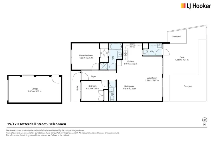 Floorplan of Homely townhouse listing, 19/170 Totterdell Street, Belconnen ACT 2617