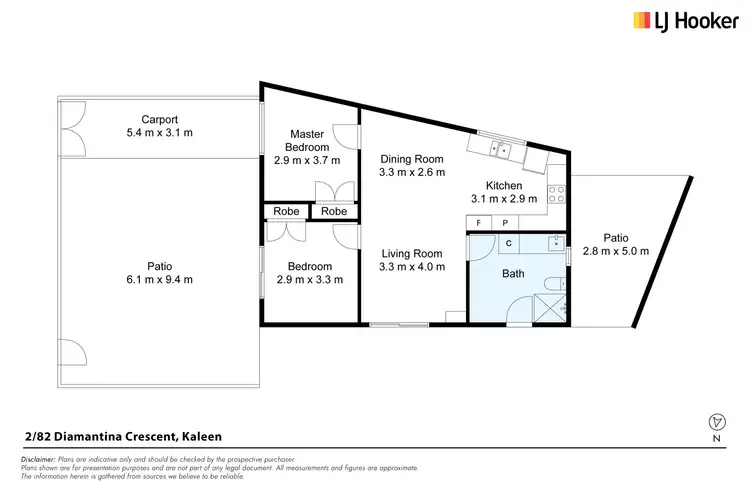 Floorplan of Homely house listing, 2/82 Diamantina Crescent, Kaleen ACT 2617