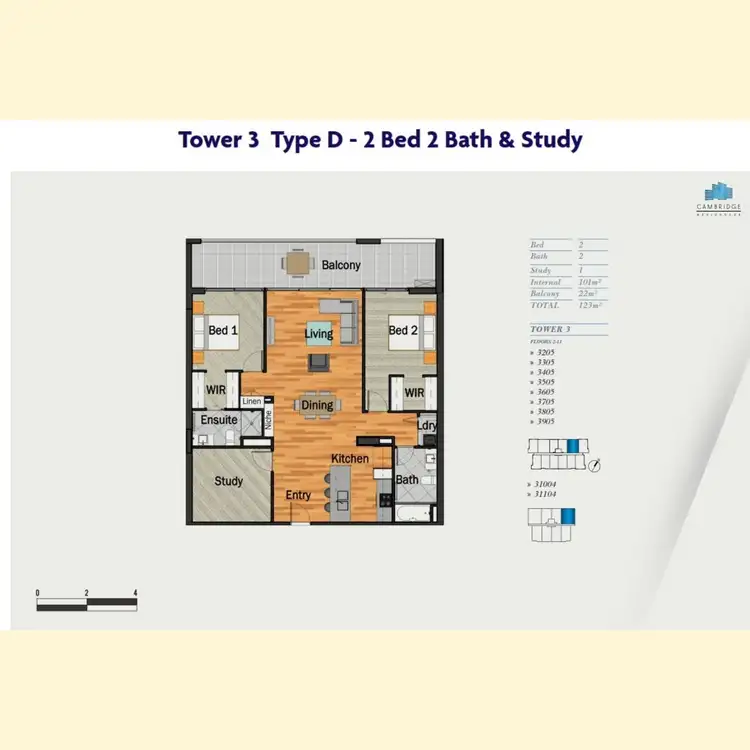 Floorplan of Homely unit listing, 3505/42 Laver Drive, Robina QLD 4226