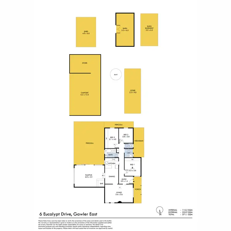 Floorplan of Homely house listing, 6 Eucalypt Drive, Gawler East SA 5118