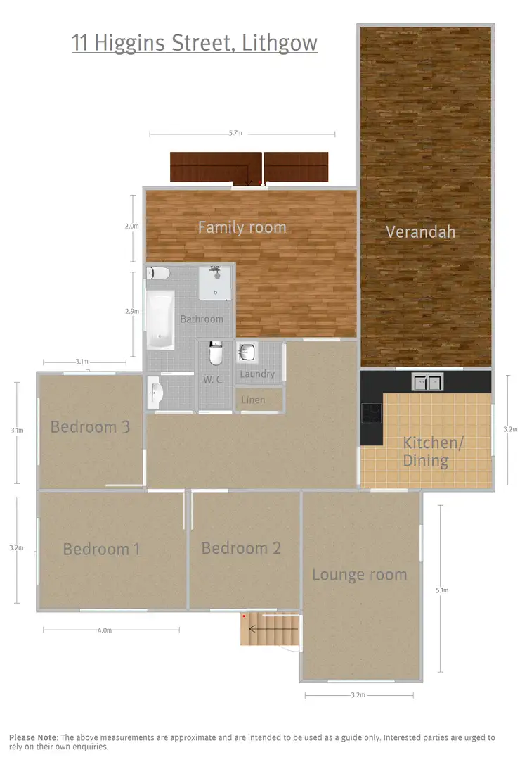 Floorplan of Homely house listing, 11 Higgins Street, Lithgow NSW 2790
