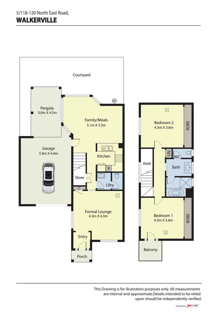 Floorplan of Homely house listing, Unit 5/118-120 North East Road, Walkerville SA 5081