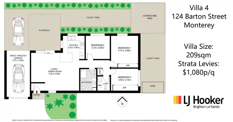 Floorplan of Homely villa listing, Villa 4/124 Barton Street, Monterey NSW 2217